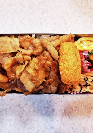 高校生弁当覚え書き224焼き肉弁当-レシピのメイン写真
