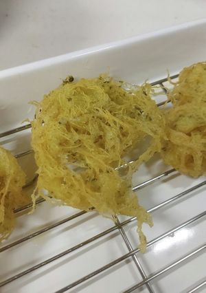 金糸瓜(そうめんかぼちゃ)サクサク天ぷら-レシピのメイン写真