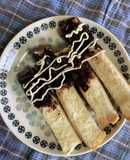 朝食に食パンの耳チョコスティックパン