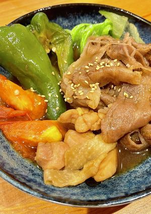 フライパンで作る、具材厳選お皿にすき焼き-レシピのメイン写真