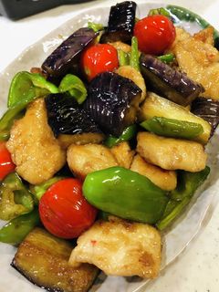 鶏胸肉と茄子の南蛮炒め-レシピのメイン写真