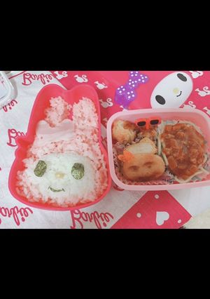 マイメロ、キャラ弁-レシピのメイン写真