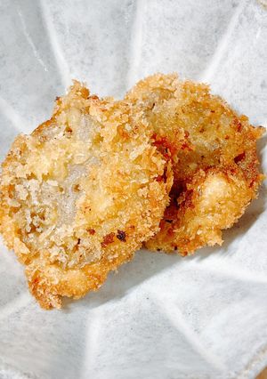 蓮根の煮物リメイク♡めちゃうま蓮根フライ-レシピのメイン写真