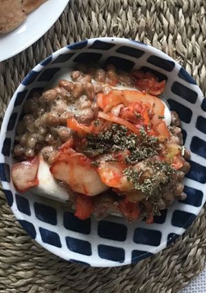 調理器具不要！簡単ヘルシー酢納豆キムチ-レシピのメイン写真