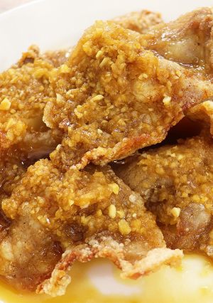 ご飯が止まらない！豚唐揚げの玉ねぎソース-レシピのメイン写真
