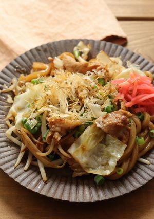 昭和懐かしの焼うどん-レシピのメイン写真