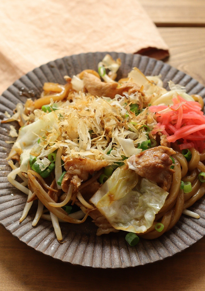 昭和懐かしの焼うどん-レシピのメイン写真