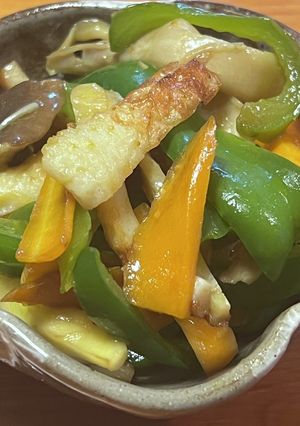 副菜♡弁当♡ピーマン竹輪エリンギ人参炒め-レシピのメイン写真