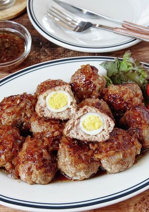 ☆簡単☆和風うずら卵バーグ-レシピのメイン写真