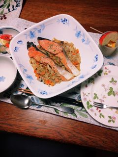 秋鮭の洋風スープ煮-レシピのメイン写真