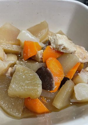冷蔵庫の残り物で！筑前煮-レシピのメイン写真