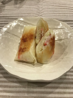 材料4つ★簡単★キャベツカニカマ春巻き-レシピのメイン写真