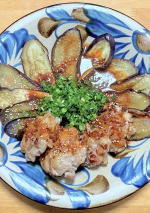 手こね豚バラ肉とナスのよだれソースがけ-レシピのメイン写真