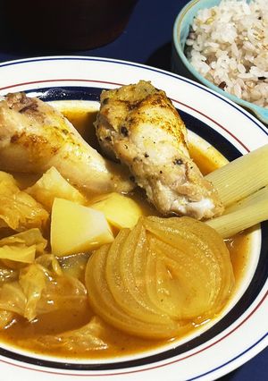 手羽元と野菜たくさんのスープカレー-レシピのメイン写真
