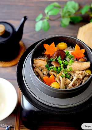 鮭釜めし 鮭の炊き込みご飯-レシピのメイン写真