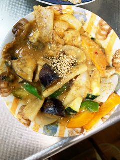 簡単味噌キムチ味豚こま大根青椒肉絲風-レシピのメイン写真
