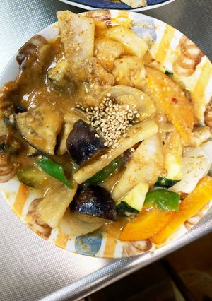 簡単味噌キムチ味豚こま大根青椒肉絲風-レシピのメイン写真
