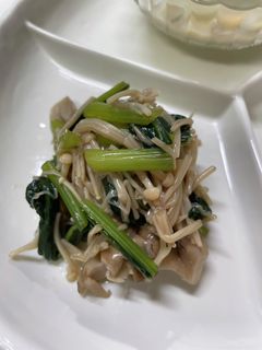 きのこと小松菜のポン酢和え-レシピのメイン写真