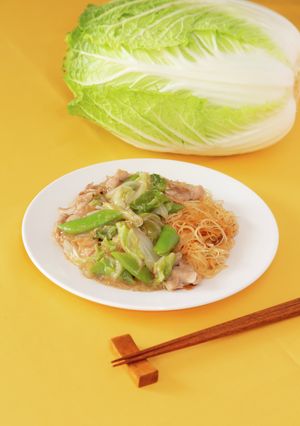 白菜たっぷり♪あんかけ焼ビーフン-レシピのメイン写真