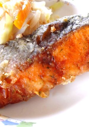 【保育園給食】鮭の青のり揚げ-レシピのメイン写真