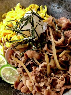具だくさん瓦そば風肉そば-レシピのメイン写真