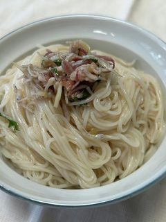 シラスと梅のさっぱりそうめん-レシピのメイン写真