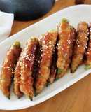肉巻きオクラの照り焼き。お弁当にも♪