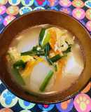 トック入り豆腐と卵のあっさり中華スープ