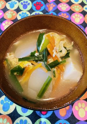 トック入り豆腐と卵のあっさり中華スープ-レシピのメイン写真