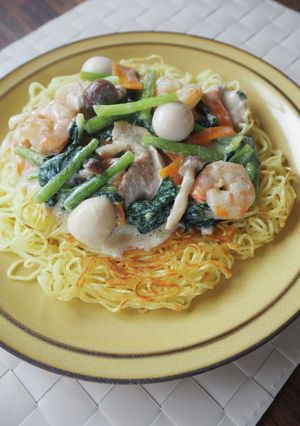 一人分から作れる！豆乳あんかけ焼きそば-レシピのメイン写真