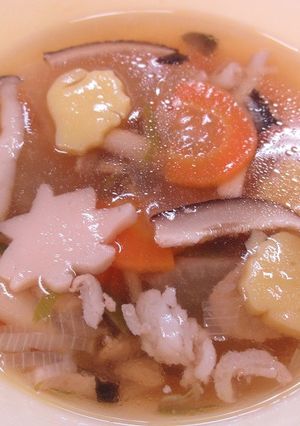 秋の香り汁#豊明市学校給食-レシピのメイン写真