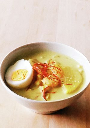レンジでシーフードスープカレー♪蓮根-レシピのメイン写真
