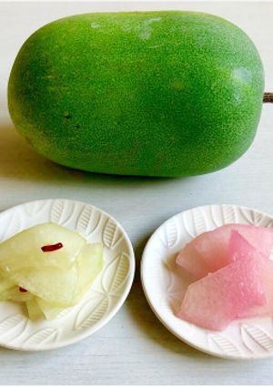 ★生 冬瓜で浅漬け♡梅と昆布の2種-レシピのメイン写真