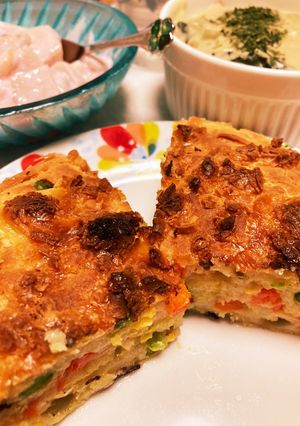 米粉のケークサレ（ケーキ丸型使用）-レシピのメイン写真