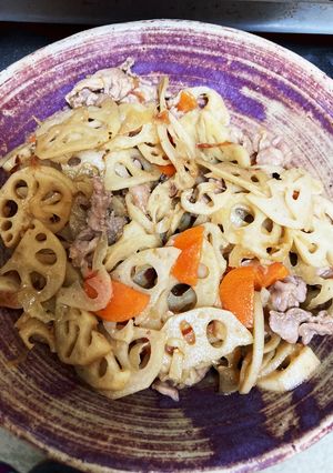 レンコンと豚肉のきんぴら-レシピのメイン写真