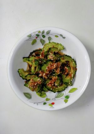 麺つゆ ごま油 おかか 炒り胡麻 ゴーヤ-レシピのメイン写真