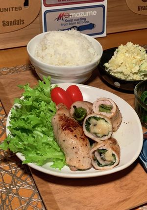 豚スライス大葉チーズ/ししとう巻き✨-レシピのメイン写真