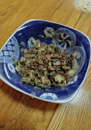 ゴーヤ（白）とひき肉のそぼろ-レシピのメイン写真