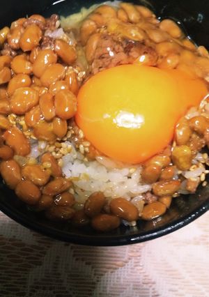 ふじの男の料理 肉納豆ごはん-レシピのメイン写真