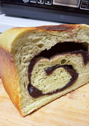 和！抹茶あん食パン♡-レシピのメイン写真