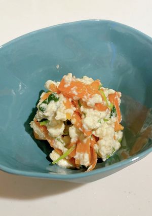 三つ葉とにんじんの白和え-レシピのメイン写真