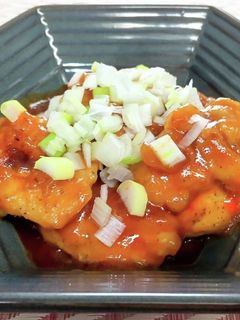 鳥モモ肉のピリ辛炒め-レシピのメイン写真