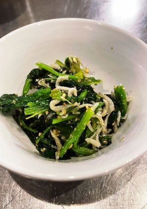 簡単!ほうれん草とちりめんの胡麻和え-レシピのメイン写真