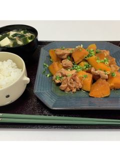 カボチャ と 鶏肉の甘煮-レシピのメイン写真