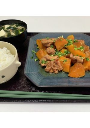 カボチャ と 鶏肉の甘煮-レシピのメイン写真