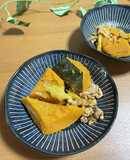 生姜香る♪豚肉・ねぎ・かぼちゃの煮物