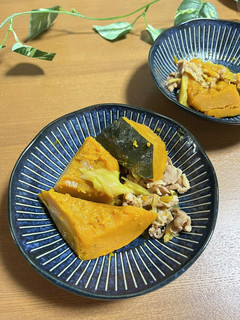 生姜香る♪豚肉・ねぎ・かぼちゃの煮物-レシピのメイン写真
