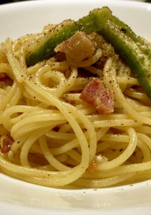 Porky Okra Pasta-レシピのメイン写真