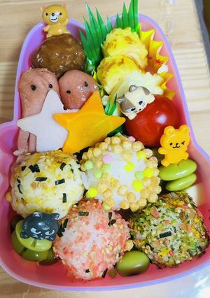 子どもが喜ぶお弁当〜簡単〜丸おにぎり-レシピのメイン写真