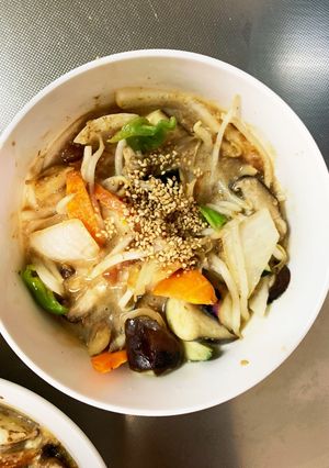 チクワ簡単コク旨梅クリーム味野菜炒め-レシピのメイン写真